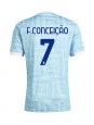 Juventus Francisco Conceicao #7 Replika Borta Kläder 2025-26 Kortärmad